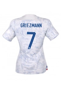 Ranska Antoine Griezmann #7 Jalkapallovaatteet Naisten Vieraspaita MM-kisat 2022 Lyhythihainen